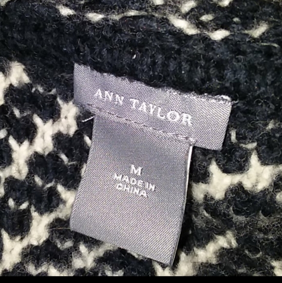 Ann Taylor Tweed Black Belted Jacket - Picture 4 of 5